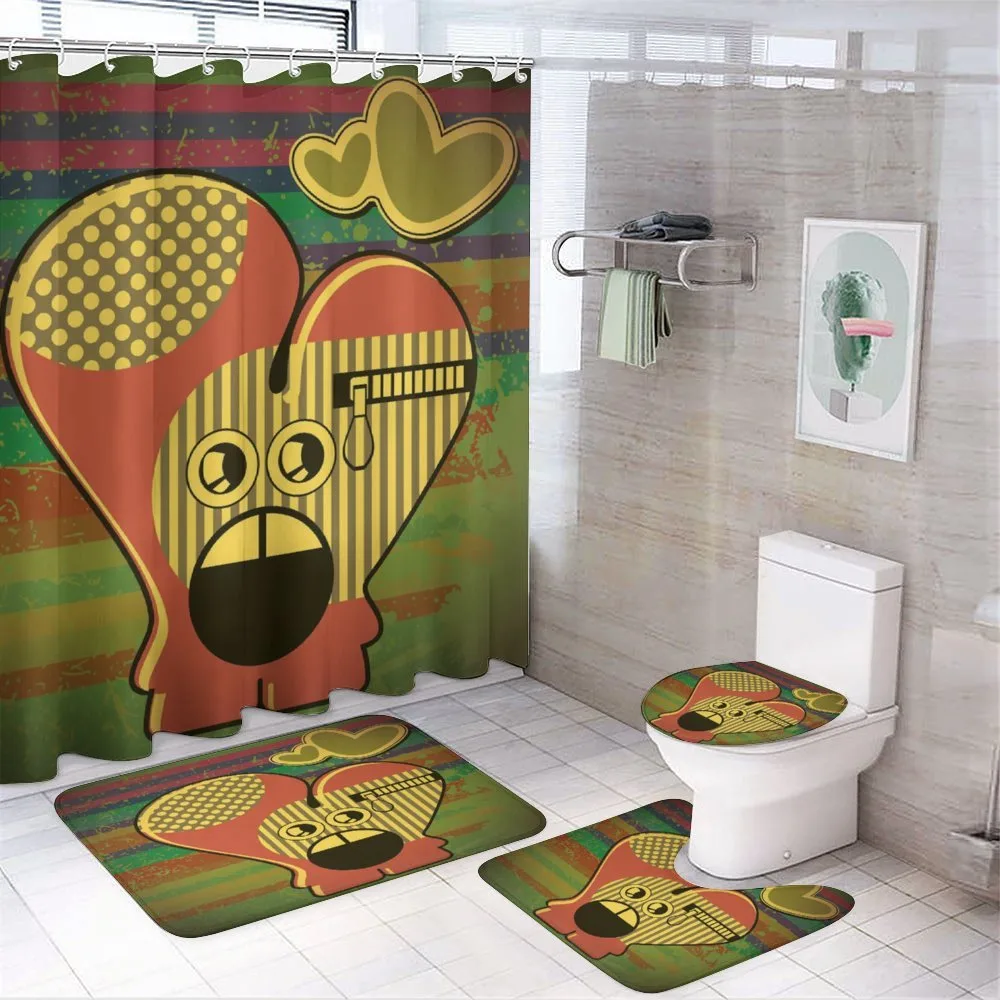 Monster Heart Grunge — 4-Piece Bathroom Set preview