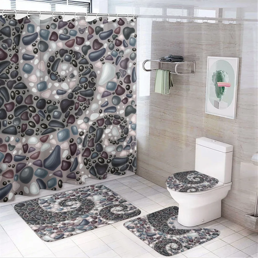 Mountain Volcanic Stones — 4-Piece Bathroom Set preview