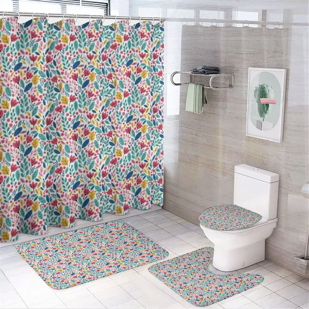 Seasonal Flower Garden — 4-Piece Bathroom Set preview