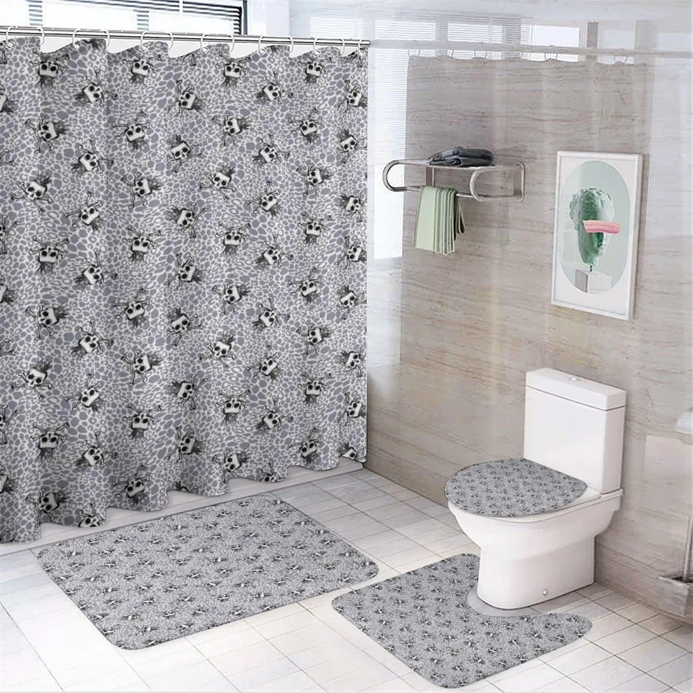 Skull Crossbones Wild — 4-Piece Bathroom Set preview