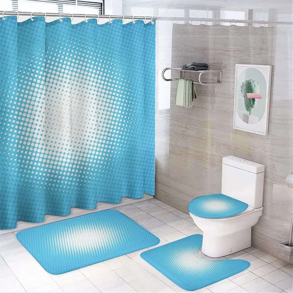 Sunny Haze Faded Dots — 4-Piece Bathroom Set preview