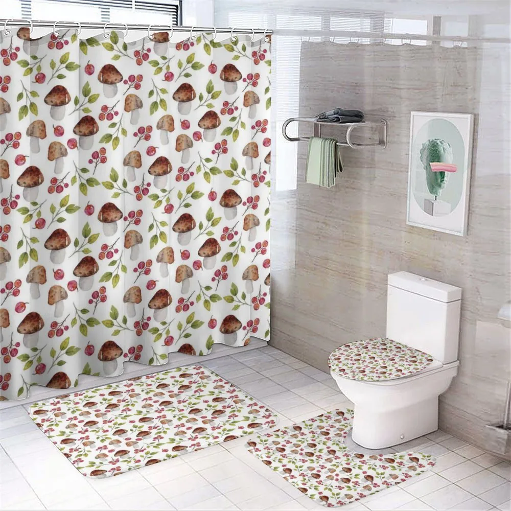 Forest Elements Fungus — 4-Piece Bathroom Set preview