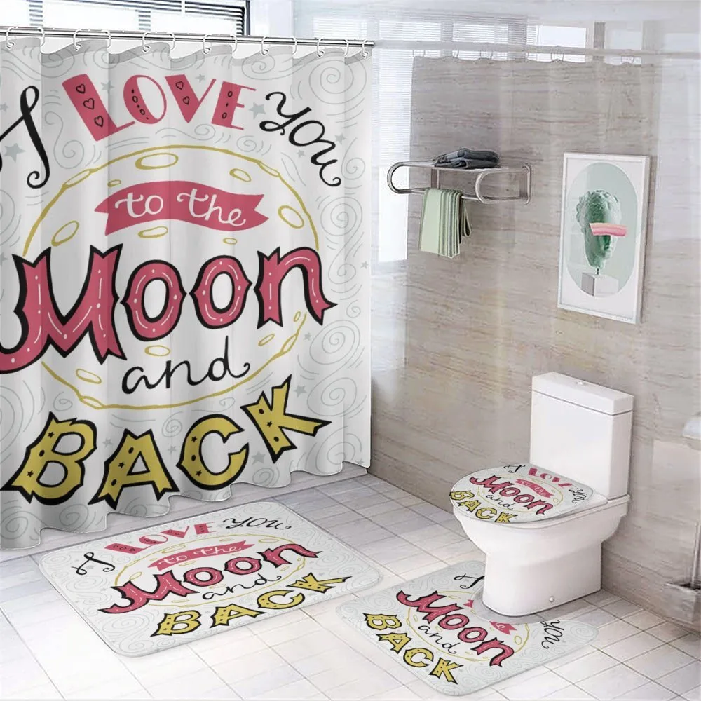 Hand Drawn Phrase — 4-Piece Bathroom Set preview