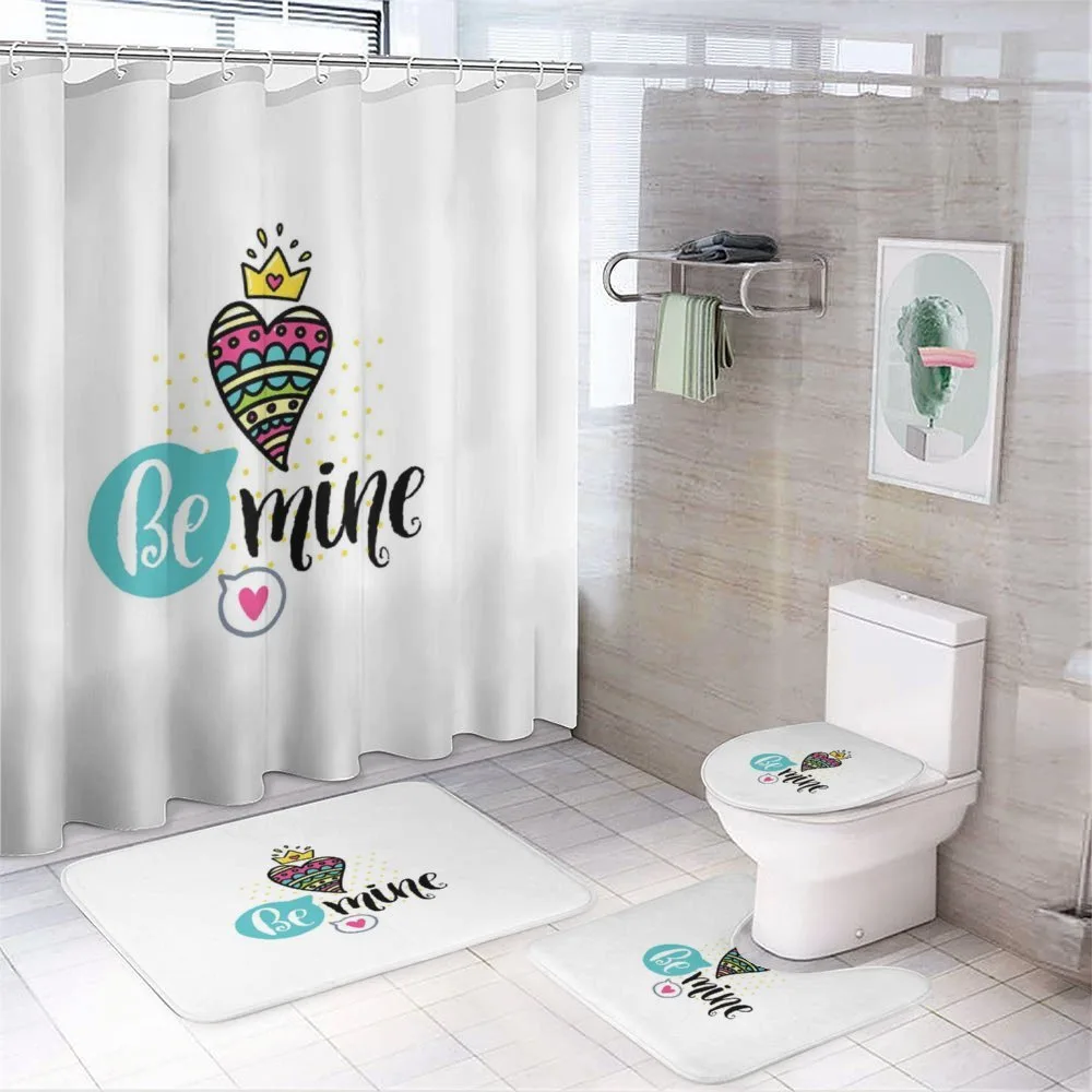 Heart Crown Be Mine — 4-Piece Bathroom Set preview