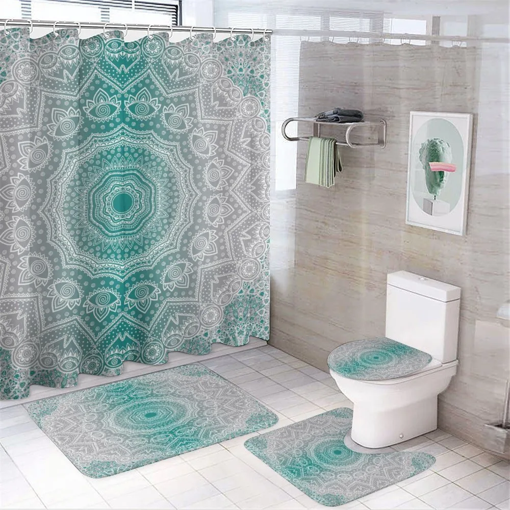 Mandala Occult Motif — 4-Piece Bathroom Set preview