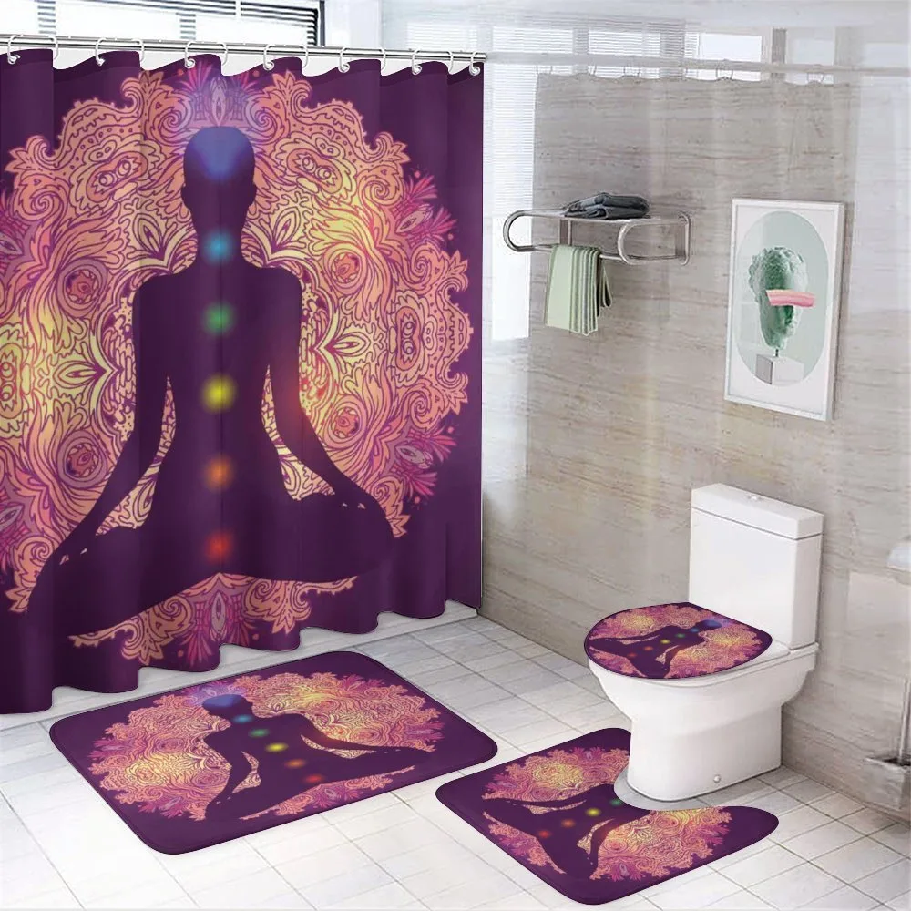 Psychedelic Mandala — 4-Piece Bathroom Set preview