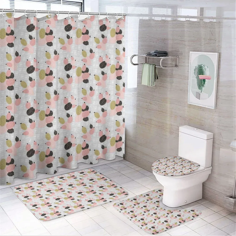 Abstract Cactus Dot — 4-Piece Bathroom Set preview