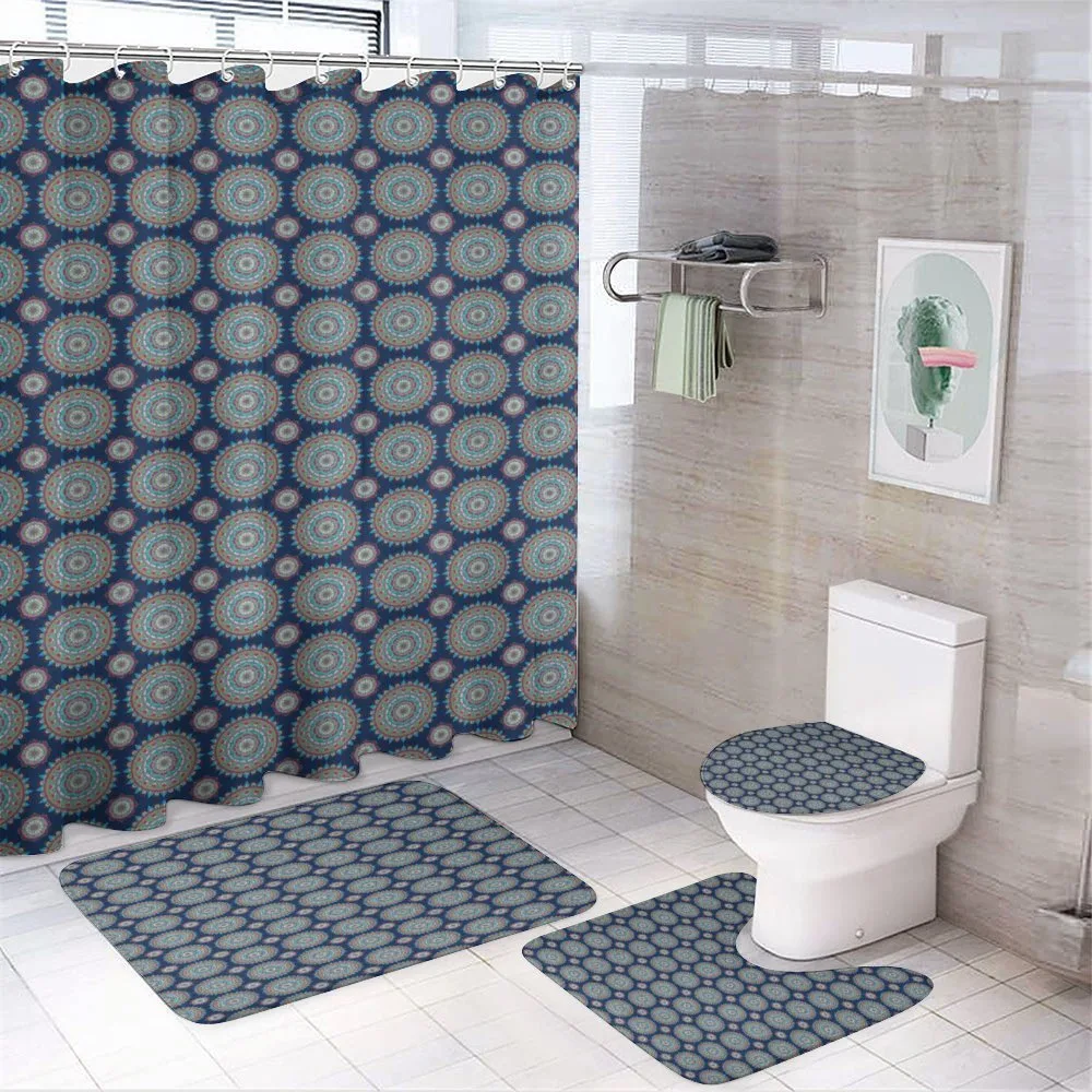 Chinese Flora Flowers — 4-Piece Bathroom Set preview