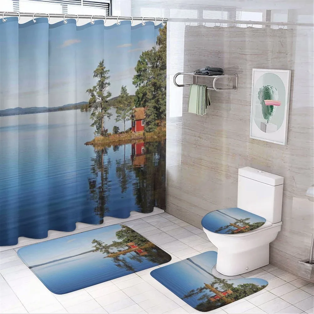 Country Lake House — 4-Piece Bathroom Set preview