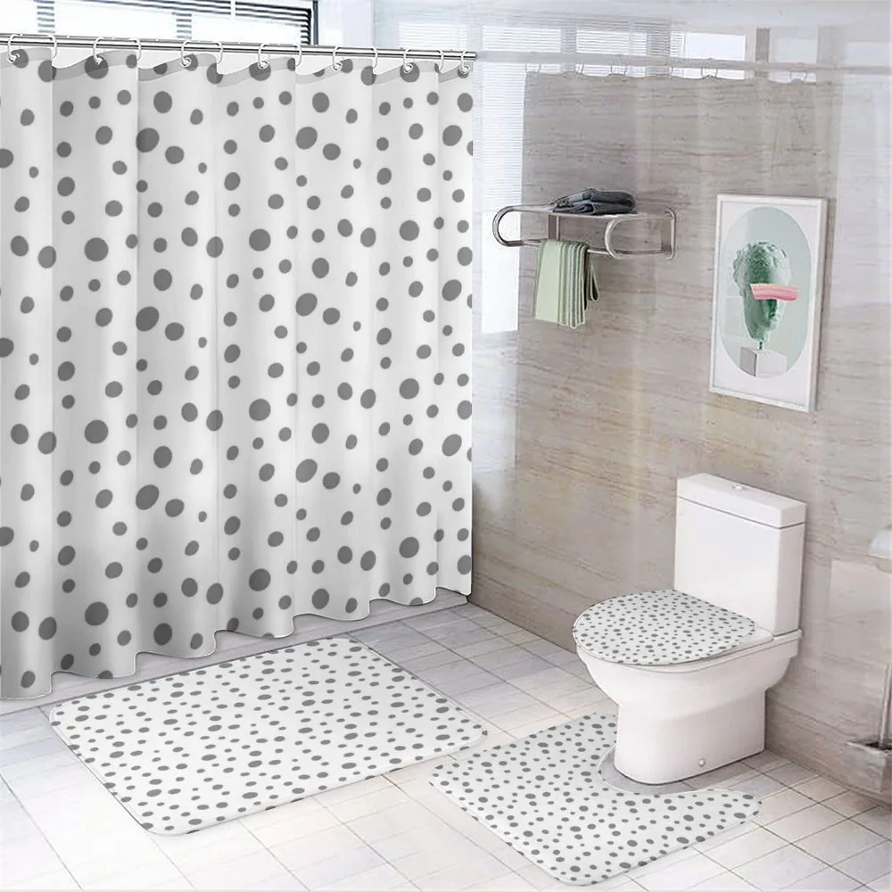 Doodle Dots — 4-Piece Bathroom Set preview