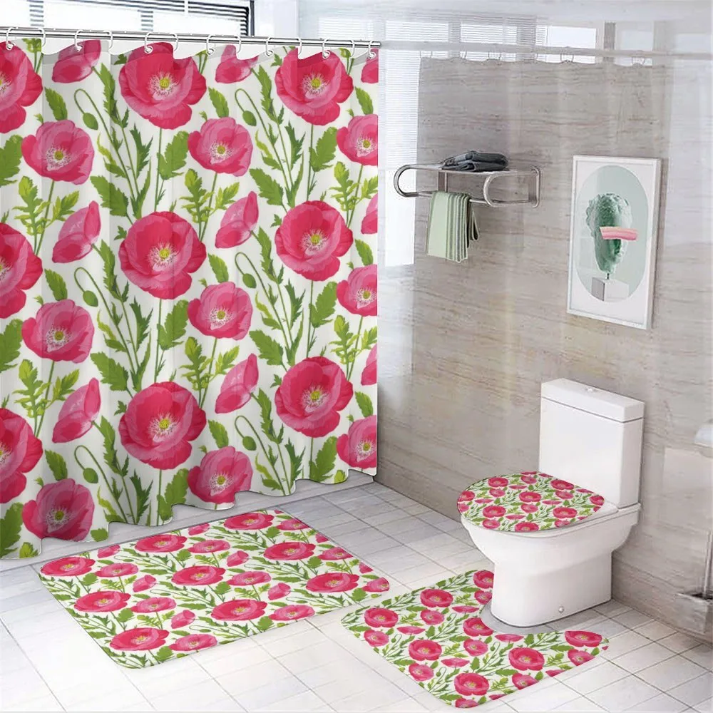 Leaves and Petals Romance — 4-Piece Bathroom Set preview
