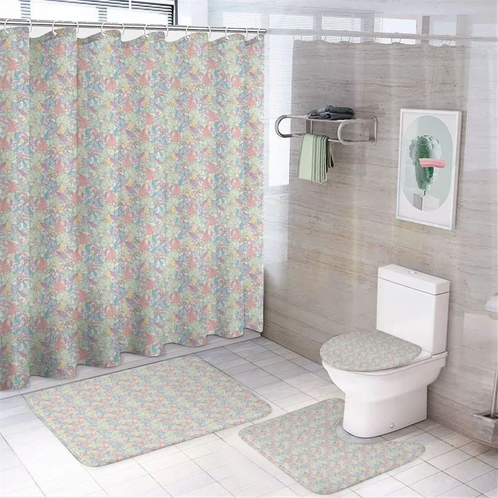 Outlines Line Art — 4-Piece Bathroom Set preview