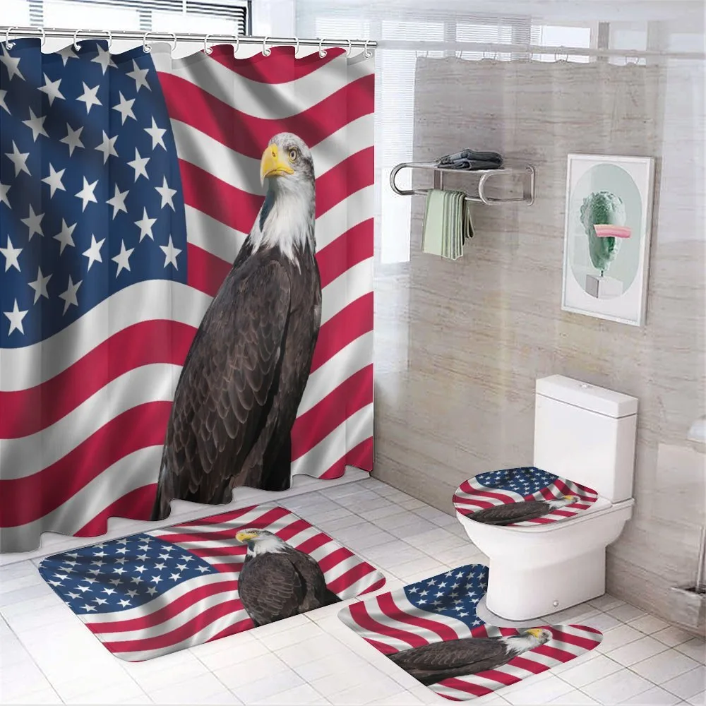Patriotic America 4-Piece Bathroom Set product video