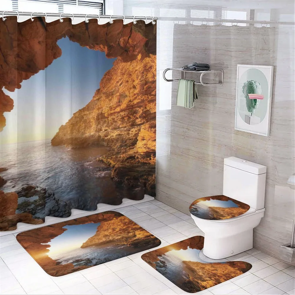 Sunset Pacific Paradise — 4-Piece Bathroom Set preview