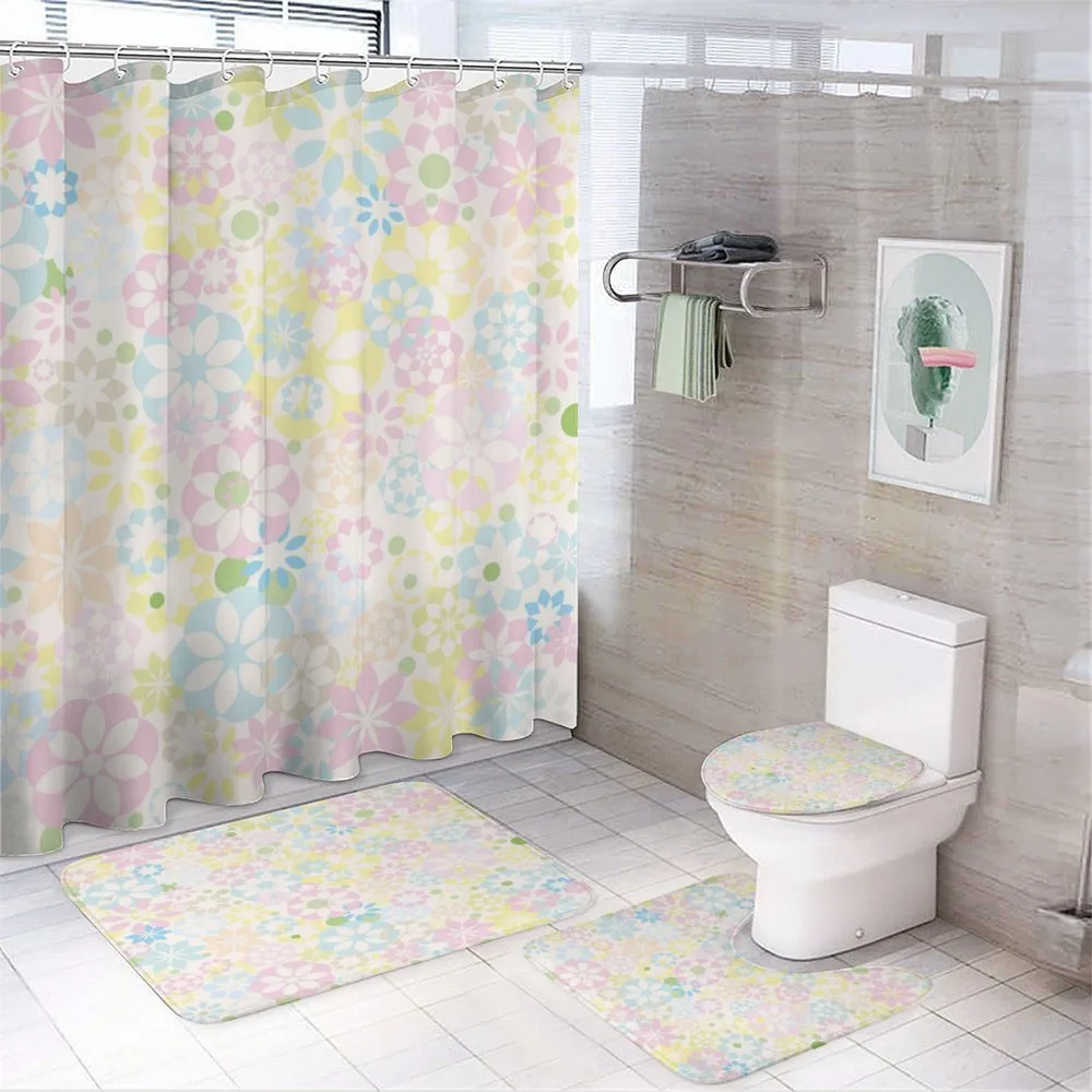 Blooming Flowers Spring — 4-Piece Bathroom Set preview
