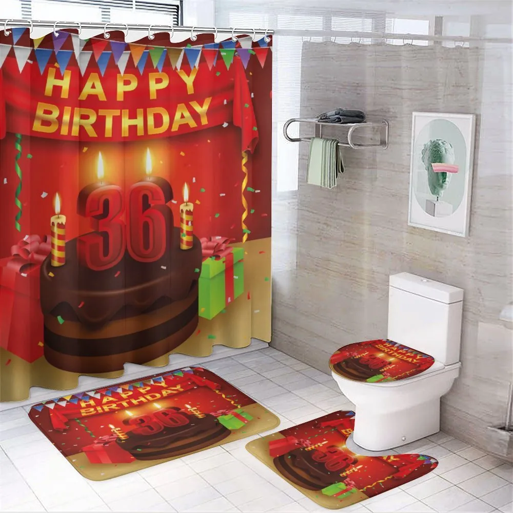Candles and Presents — 4-Piece Bathroom Set preview