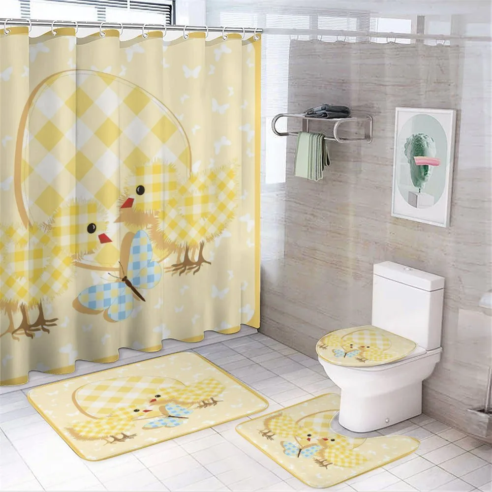 Plaid Patterned Animals — 4-Piece Bathroom Set preview