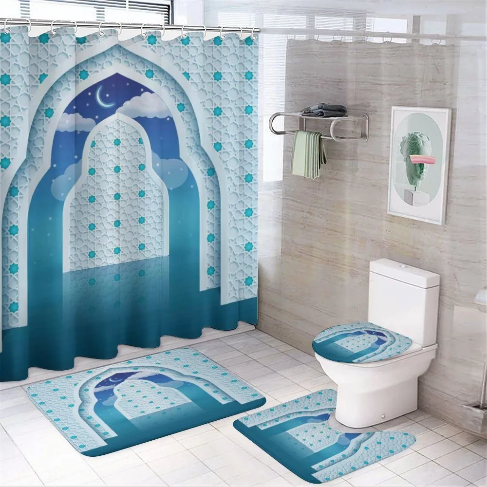 Signs at Night — 4-Piece Bathroom Set preview