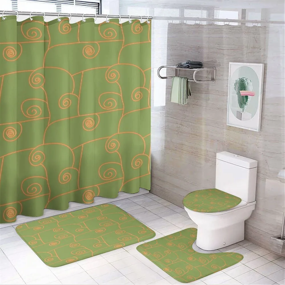 Botany Ivy Leaves Graphic — 4-Piece Bathroom Set preview