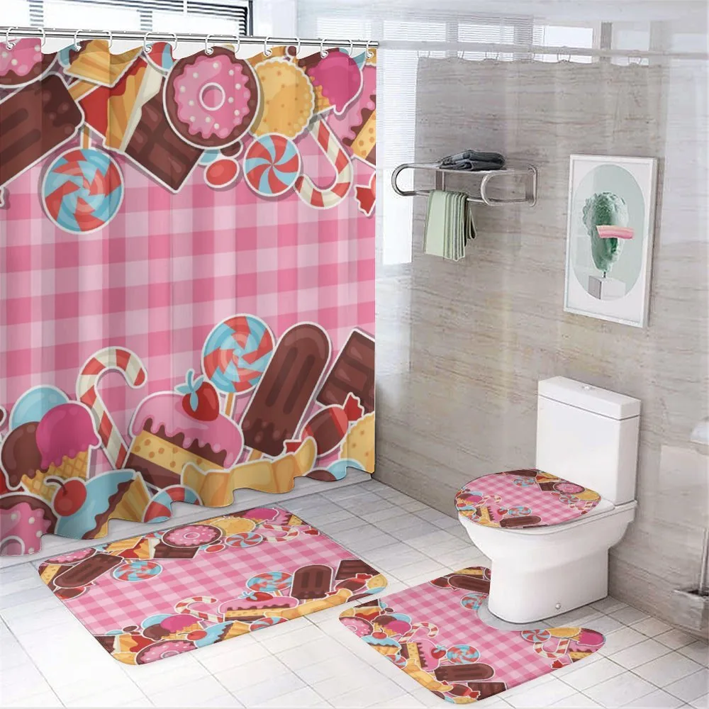 Candy Cookie Sugar Cake — 4-Piece Bathroom Set preview