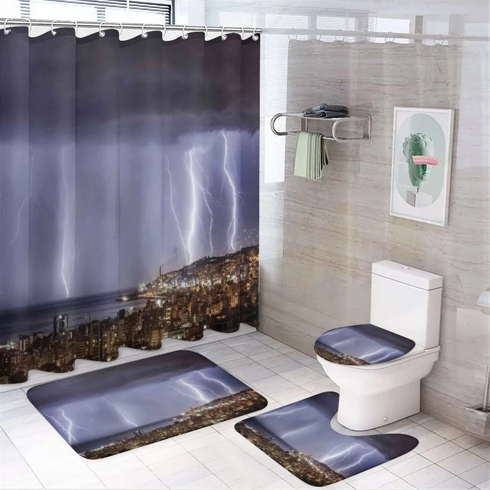 Dark Stormy Night — 4-Piece Bathroom Set preview