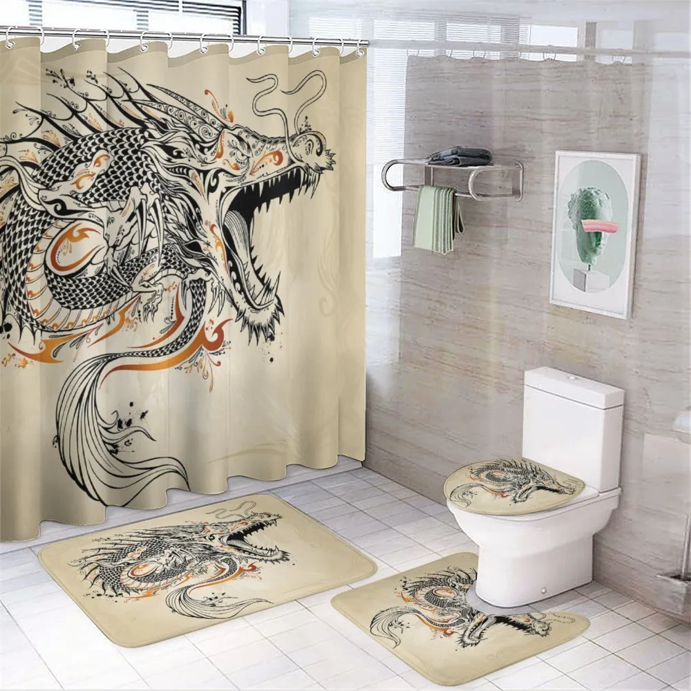 Doodle Creature — 4-Piece Bathroom Set preview