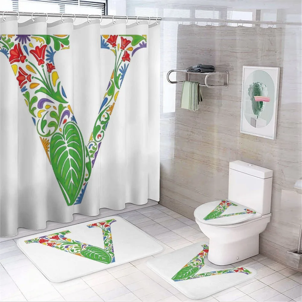 Fresh Floral — 4-Piece Bathroom Set preview