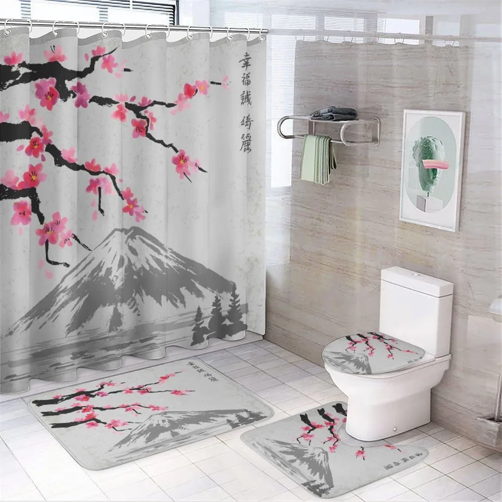 Fujiyama Cherry Blossoms — 4-Piece Bathroom Set preview
