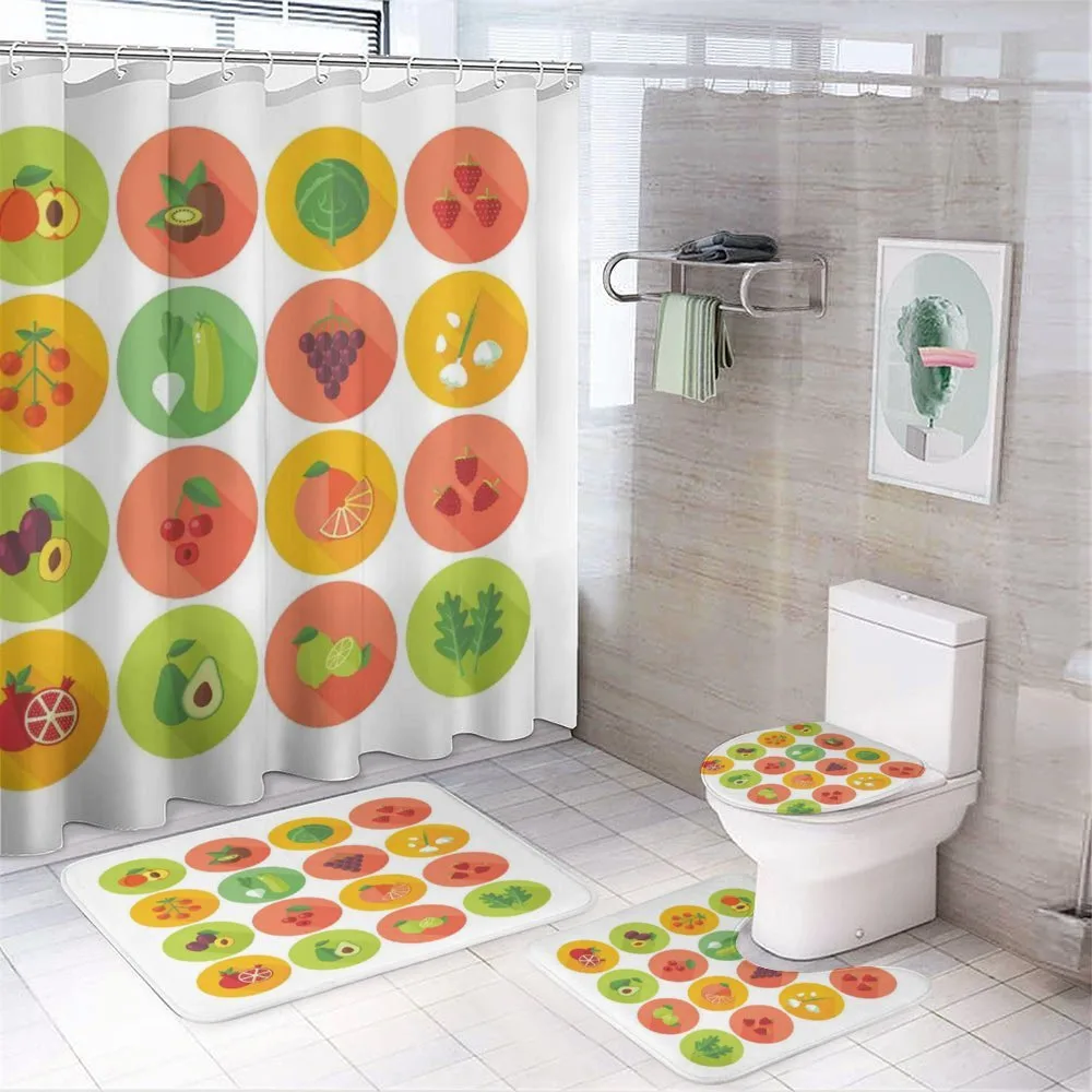 Garlic Grape Kale Plum — 4-Piece Bathroom Set preview