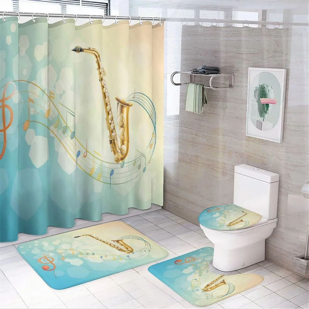 Musical Notes Vibes — 4-Piece Bathroom Set preview