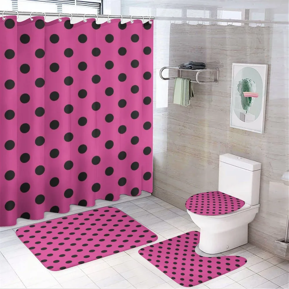 Pop Art Inspired Dots — 4-Piece Bathroom Set preview