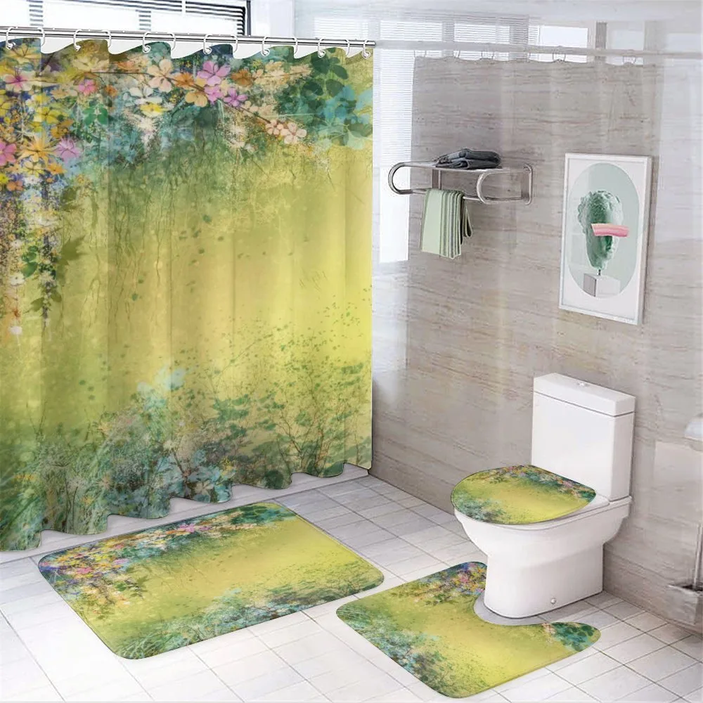 Spring Foliage Vintage — 4-Piece Bathroom Set preview