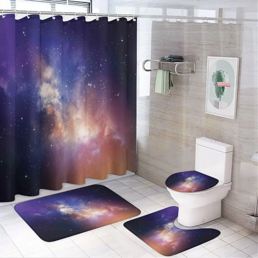 Stars in Supernova Sky — 4-Piece Bathroom Set preview