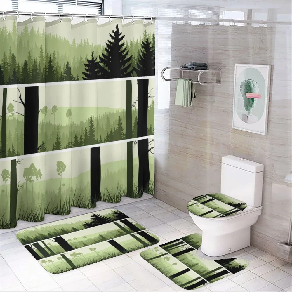 Banner Stripes Nature — 4-Piece Bathroom Set preview