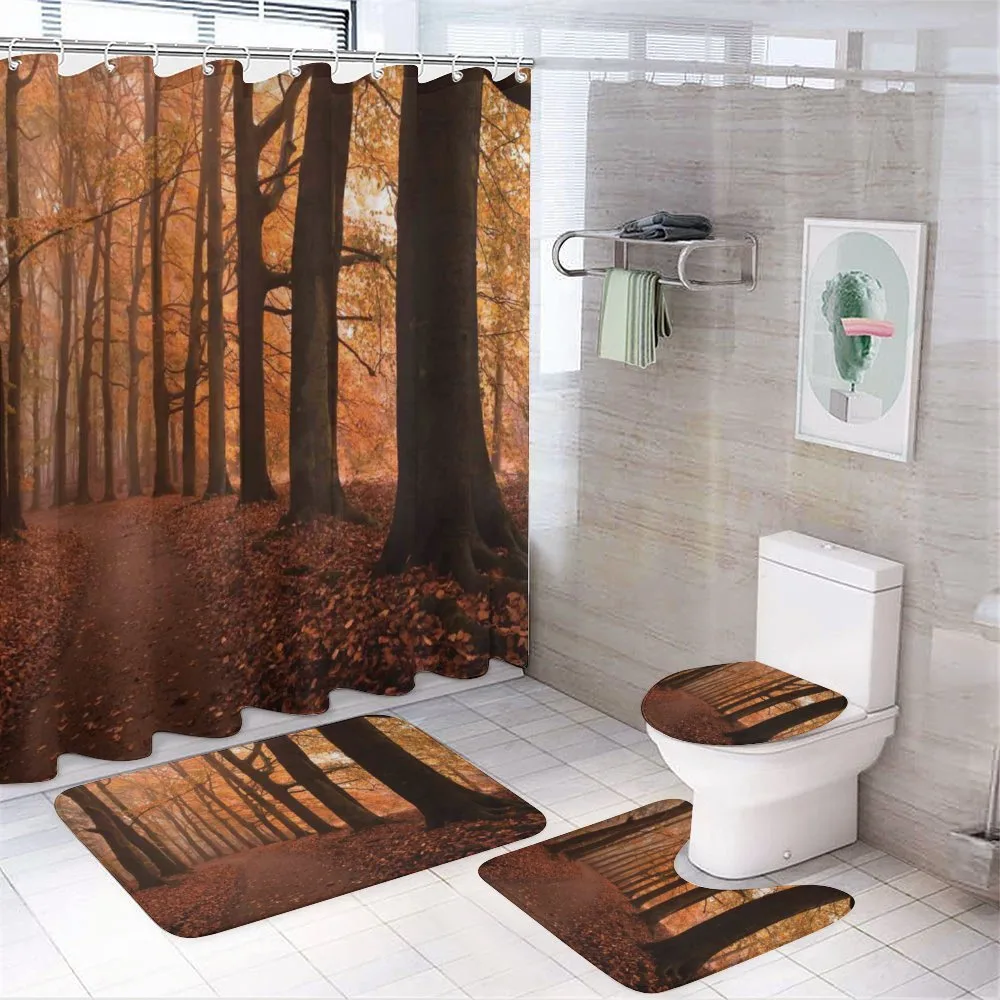 Fall Hiking Enchanted — 4-Piece Bathroom Set preview