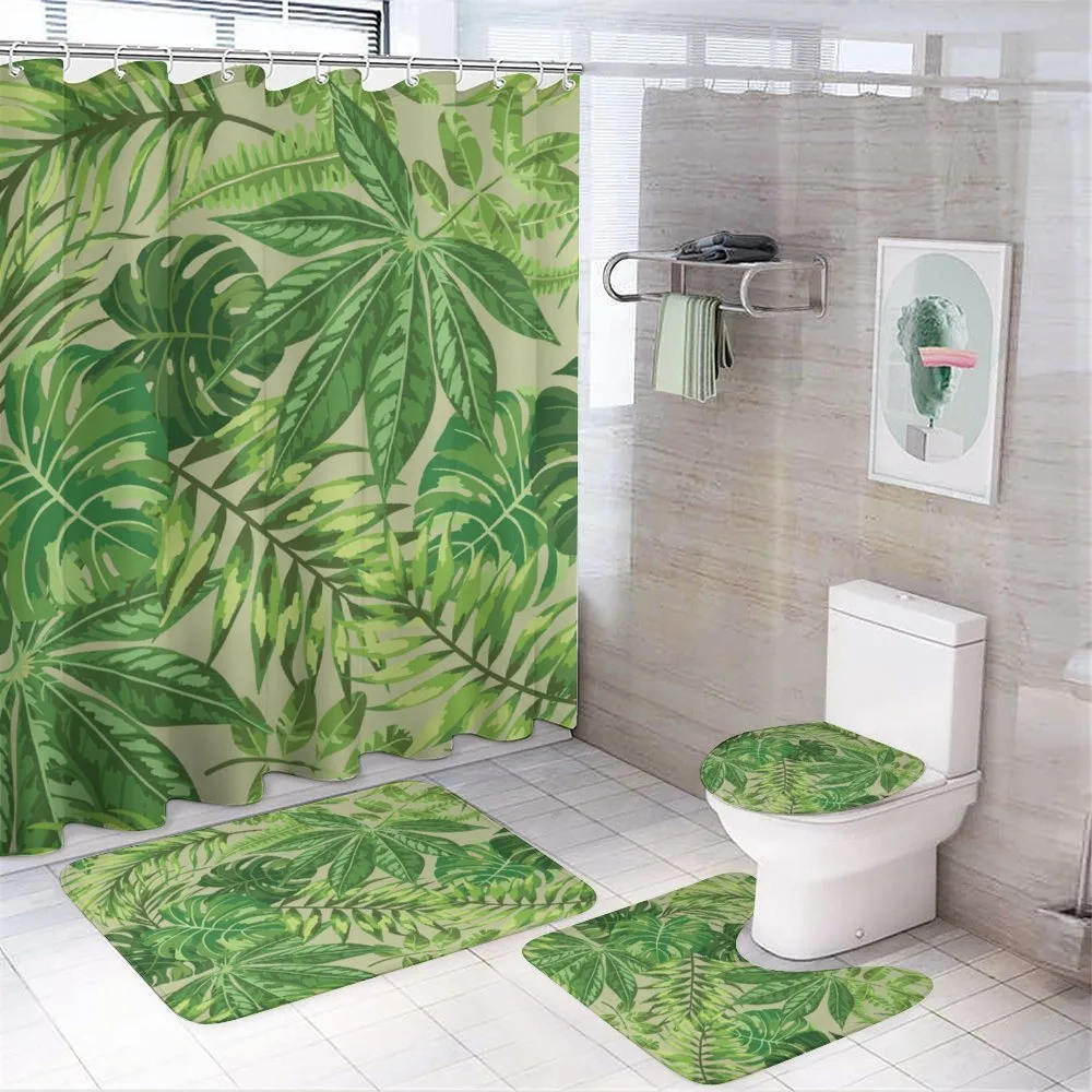 Fresh Jungle Aloha — 4-Piece Bathroom Set preview