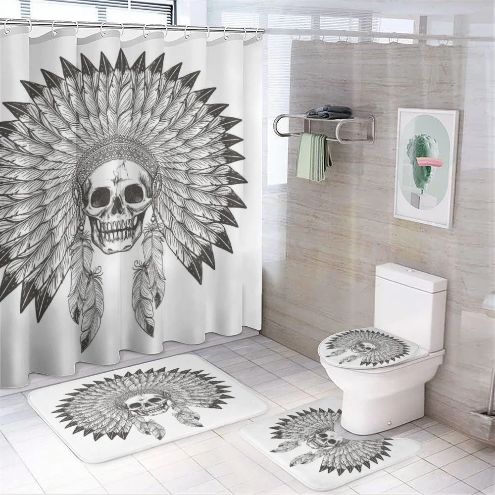 Skull — 4-Piece Bathroom Set preview