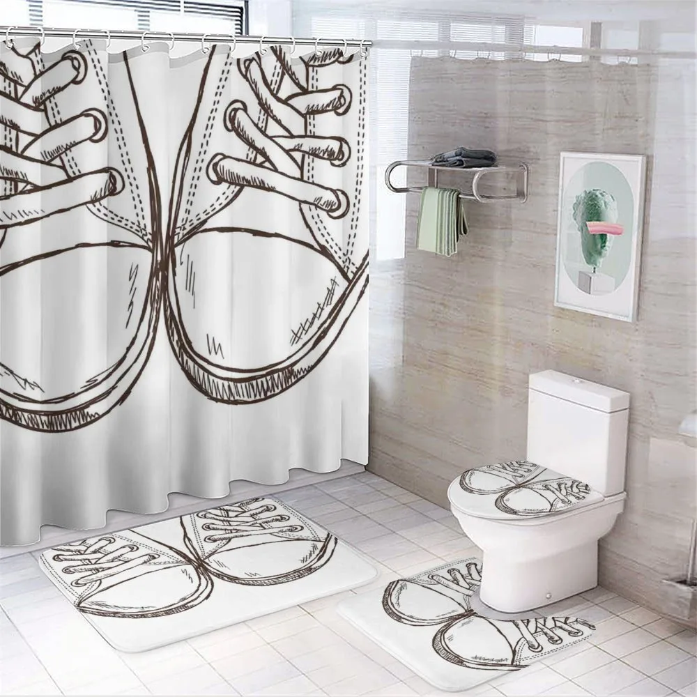 Sneakers Teen Life Art — 4-Piece Bathroom Set preview