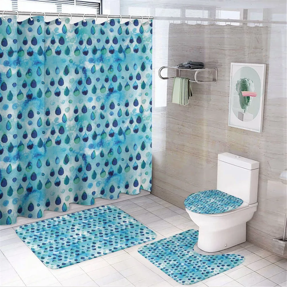 Waterdrops Quirky — 4-Piece Bathroom Set preview