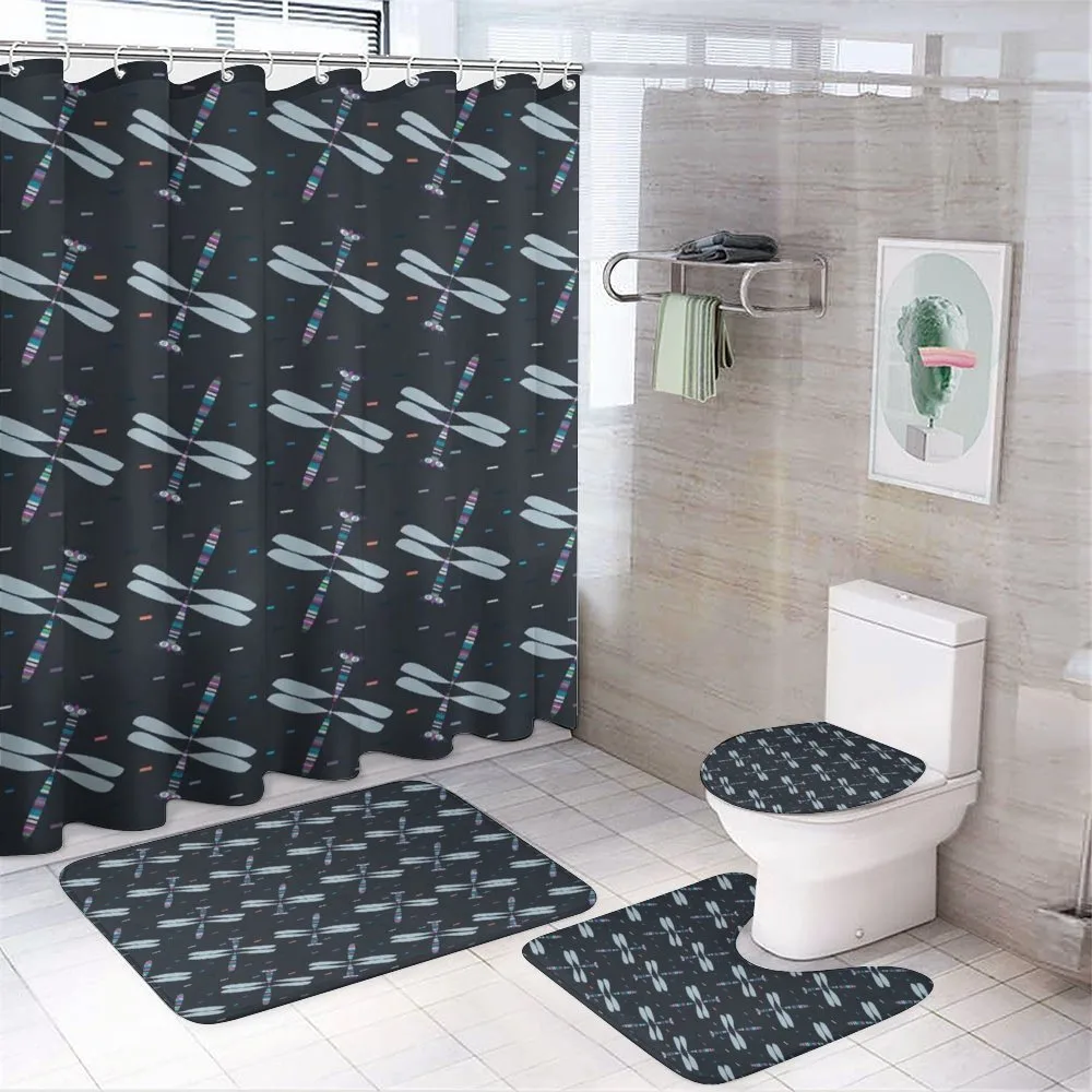 Cartoon Bug Pattern — 4-Piece Bathroom Set preview