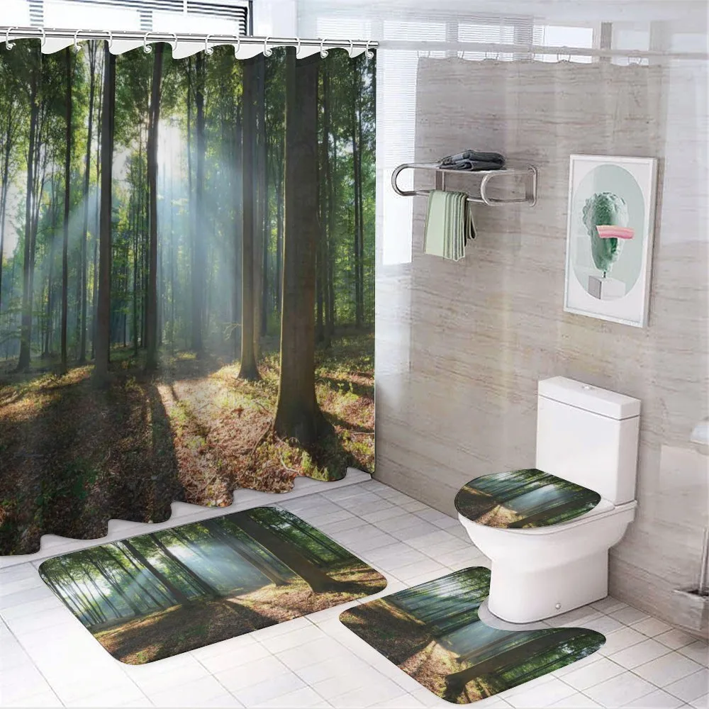 City Park Hazy Morning — 4-Piece Bathroom Set preview