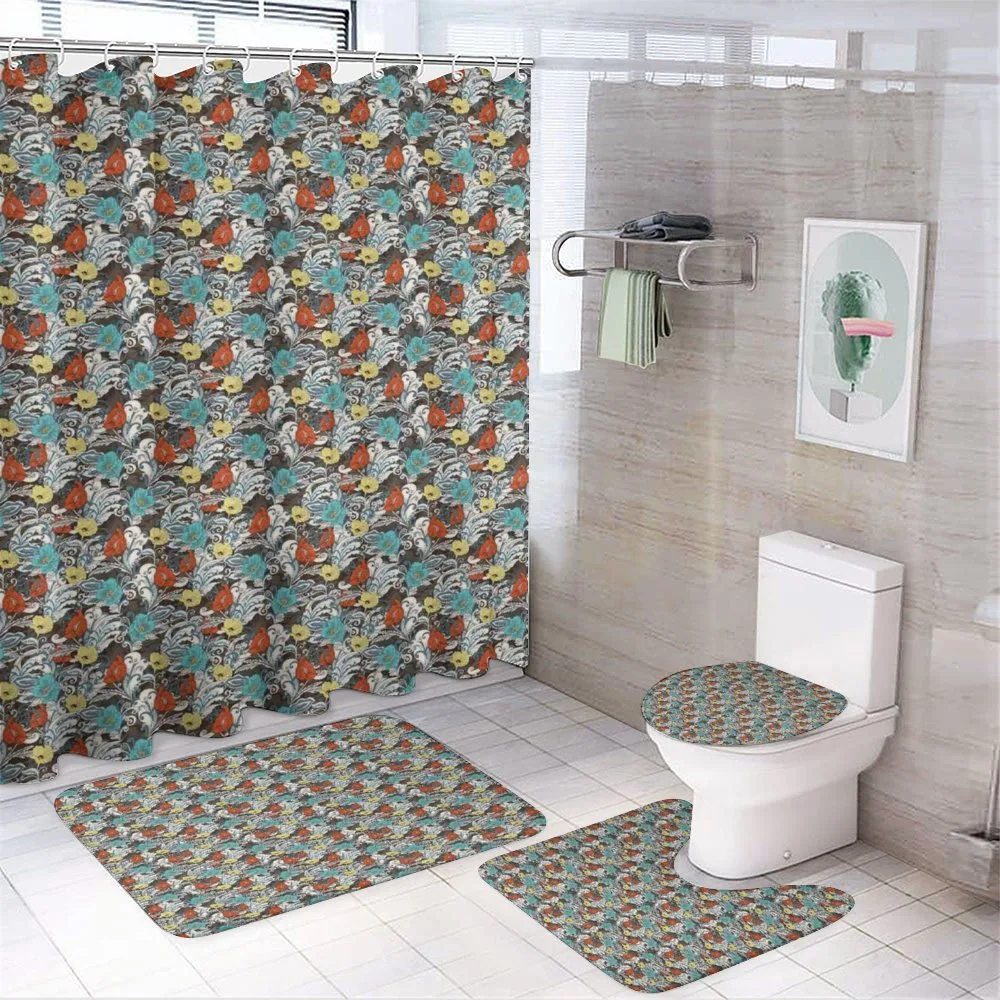 Flourishing Garden Motif — 4-Piece Bathroom Set preview