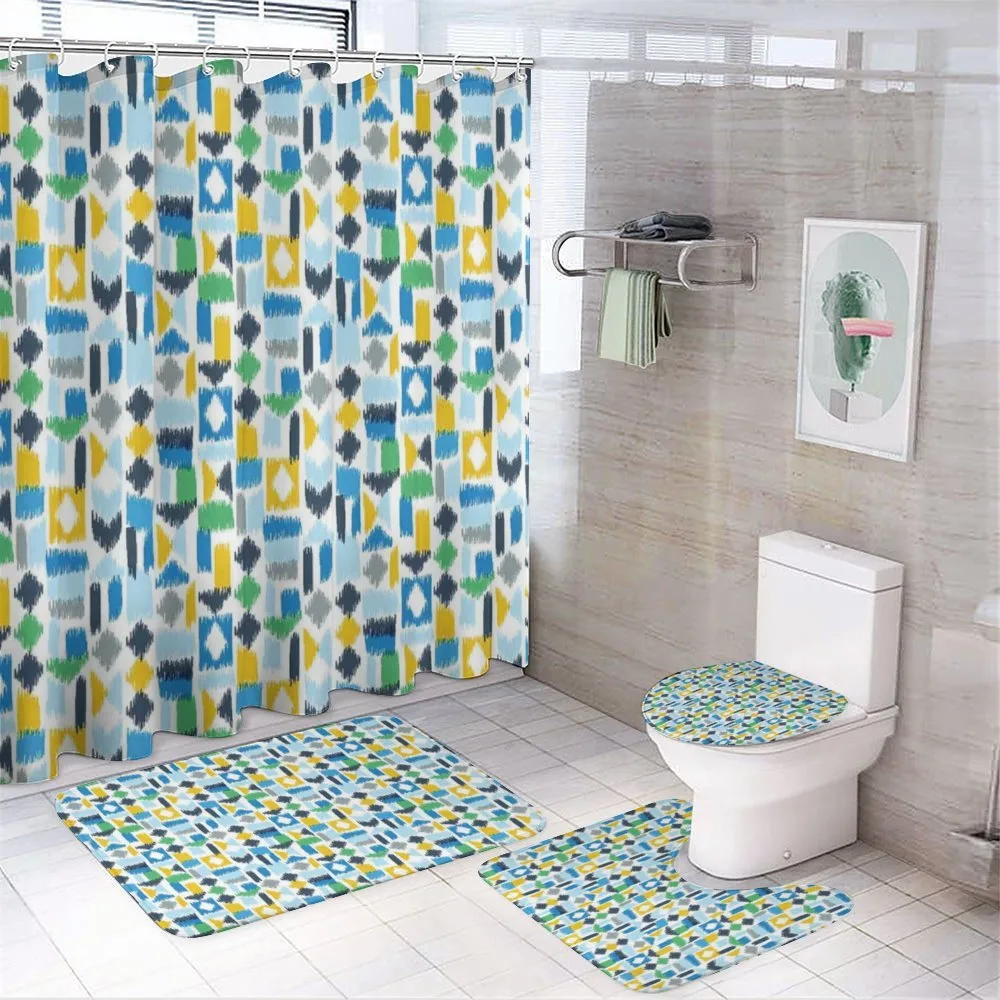 Ikat Graffiti — 4-Piece Bathroom Set preview