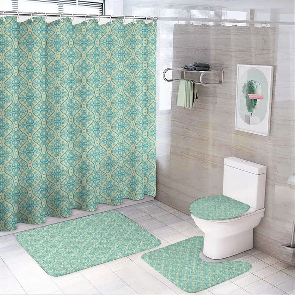 Modern Damask Image Art — 4-Piece Bathroom Set preview