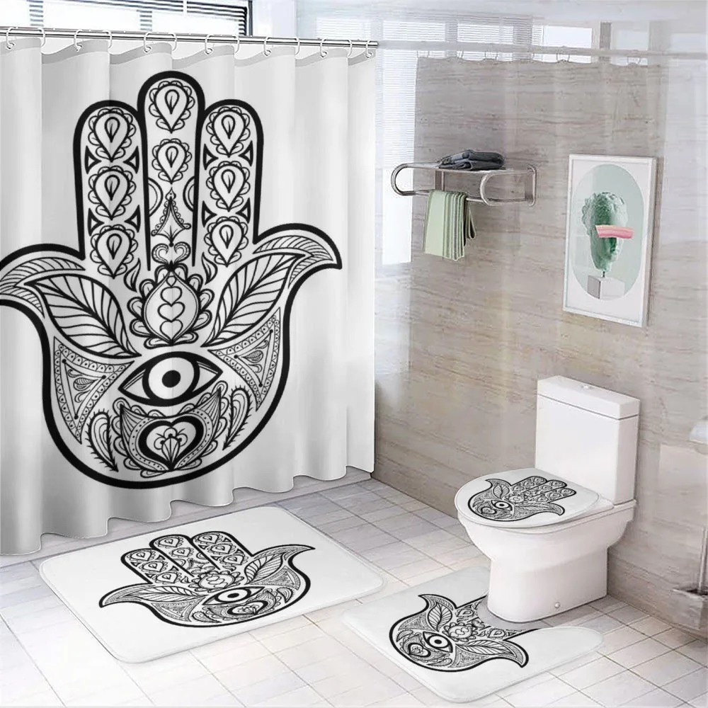 Nature Tribal Boho Art — 4-Piece Bathroom Set preview