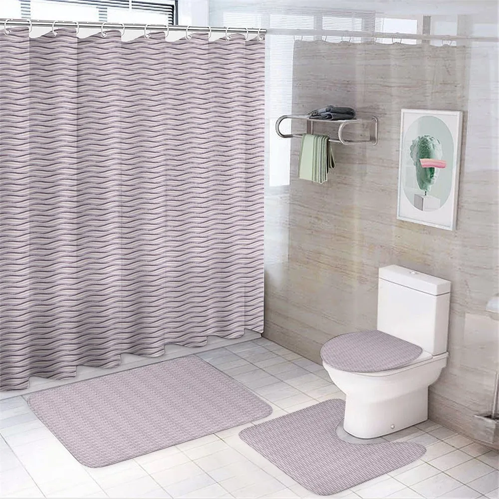 Sea Waves Inspired — 4-Piece Bathroom Set preview