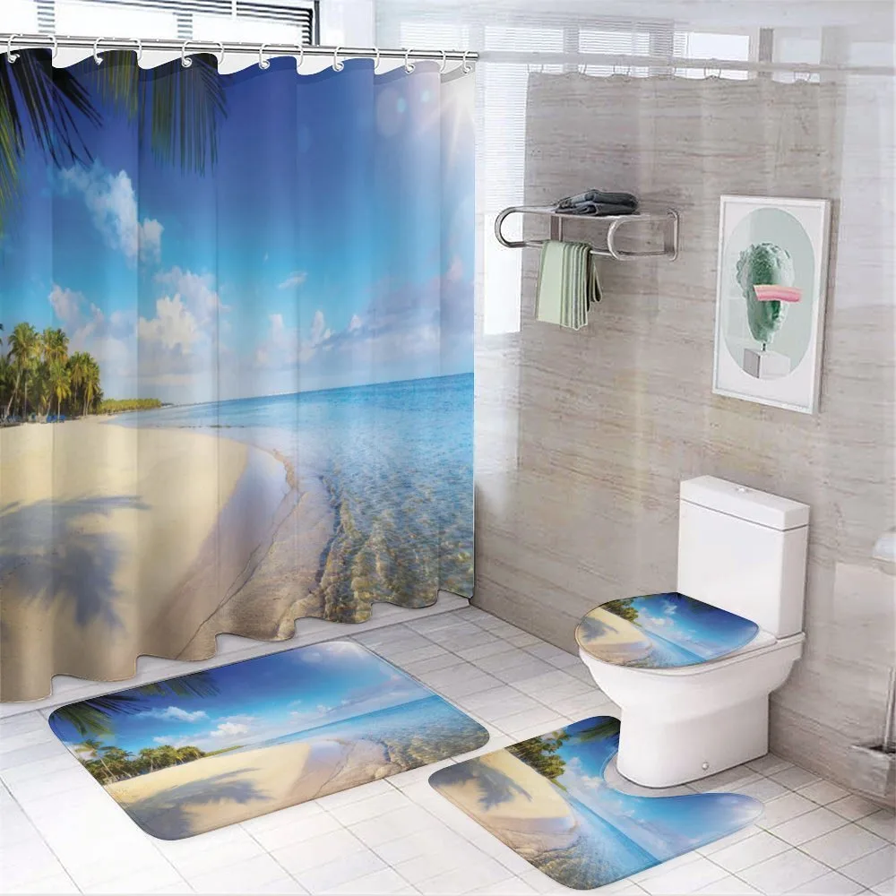 Summer Time Peaceful Setting — 4-Piece Bathroom Set preview