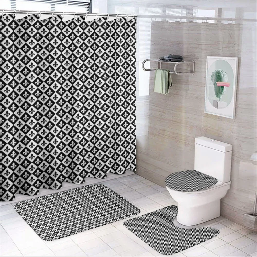 Checkerboard Logo — 4-Piece Bathroom Set preview