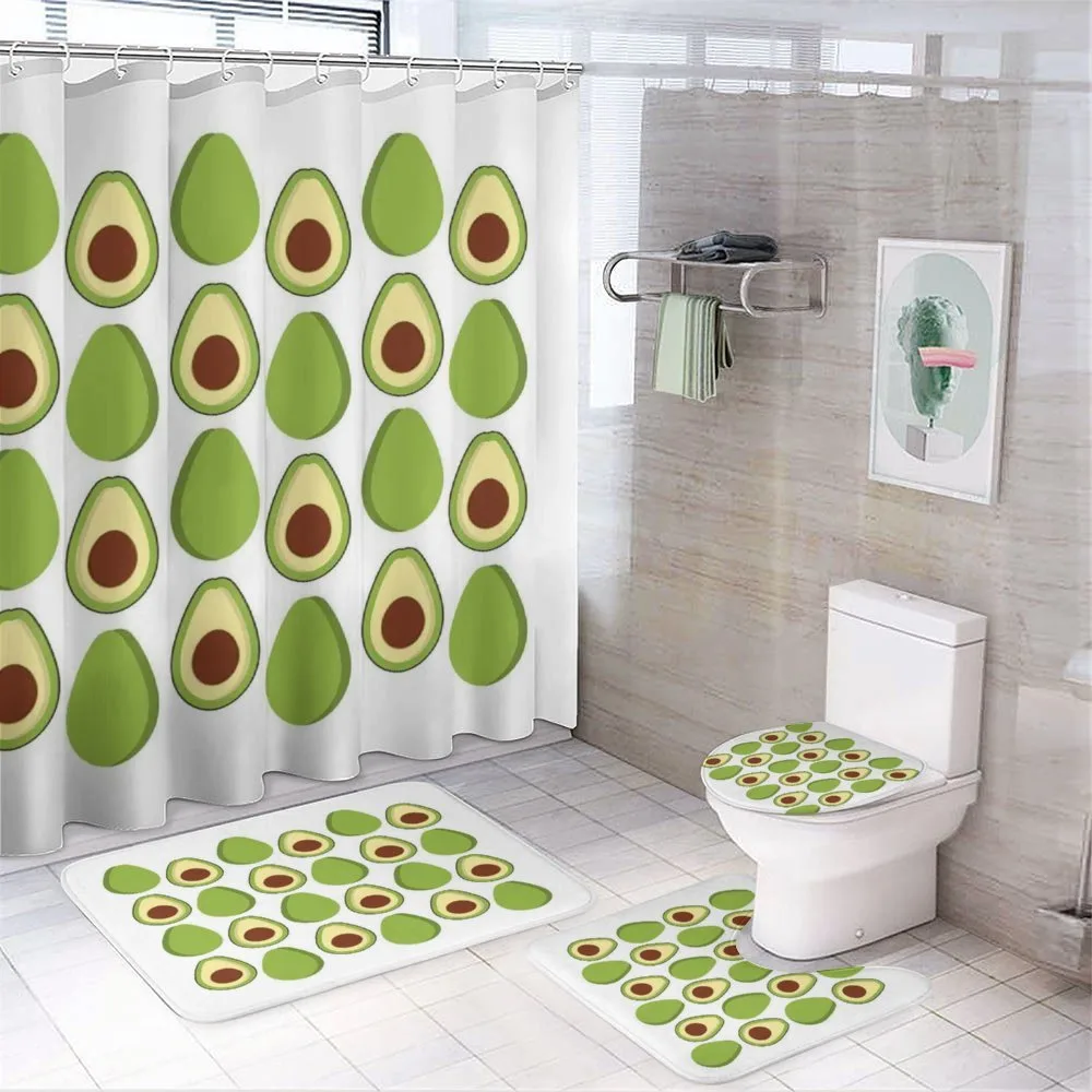 Colorful Organic Food — 4-Piece Bathroom Set preview