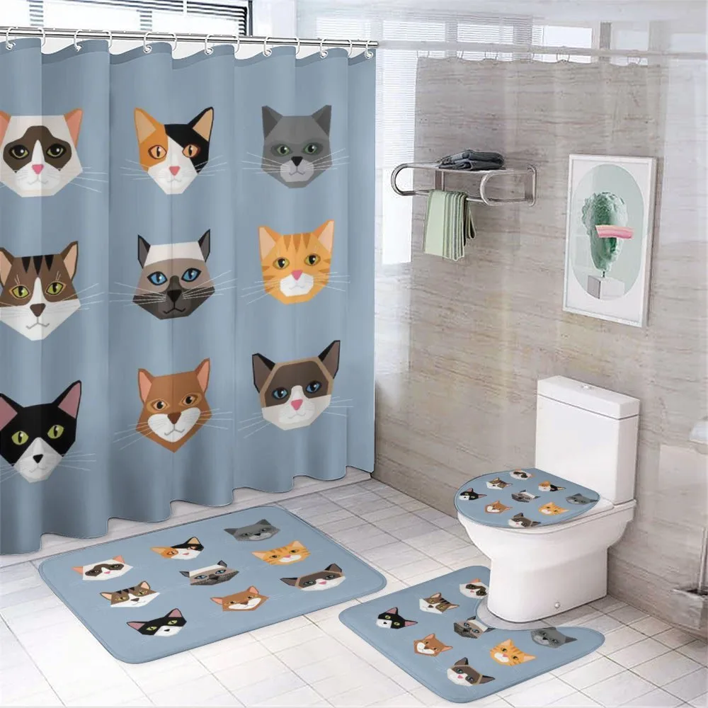 Contemporary Portraits Set 4-Piece Bathroom Set product video